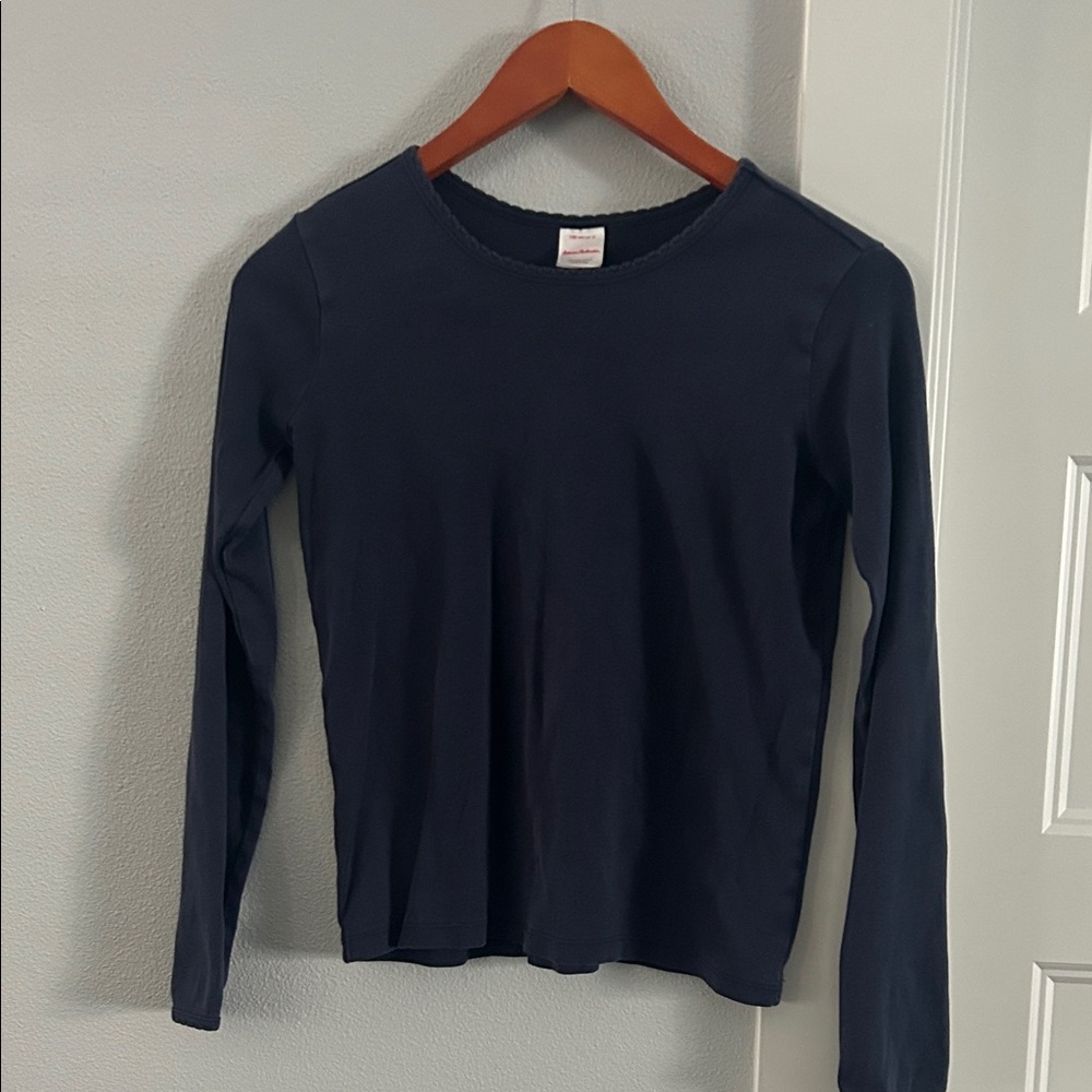 Hanna Andersson Navy Blue Pima Cotton Tshirt